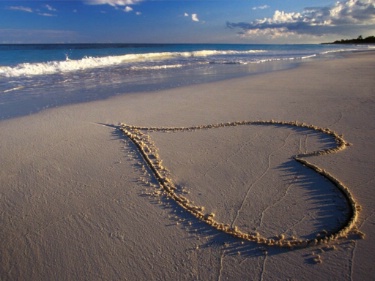Sand Heart ecard