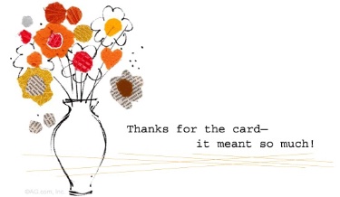 Thank you for the ecard ecard