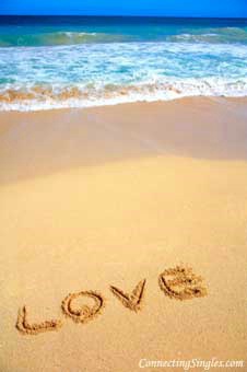 Love on the beach ecard