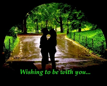 Wishing to be with you ecard