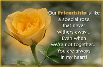 Our Friendship exists ecard