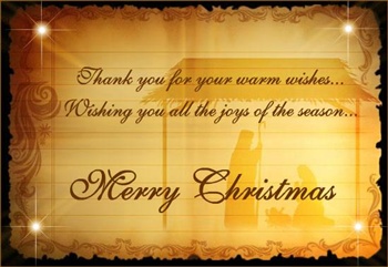 Merry Christmas (THANKS) ecard