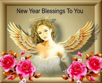 New Years Blessings To You. ecard