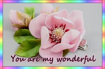 You are my wonderful. ecard