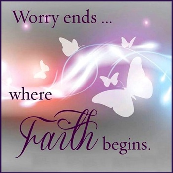 Worry ends where faith begins. ecard