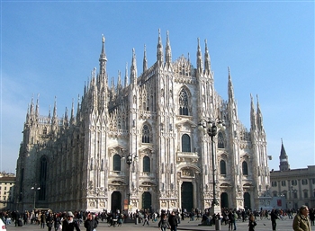 Milan Cathedral in Italy. ecard