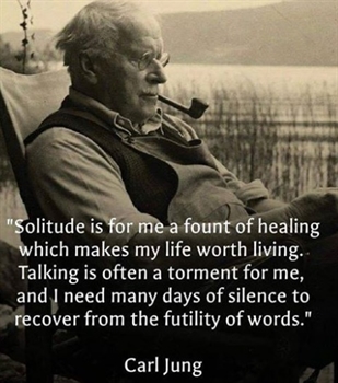 Solitude to defrag from the chatter ecard