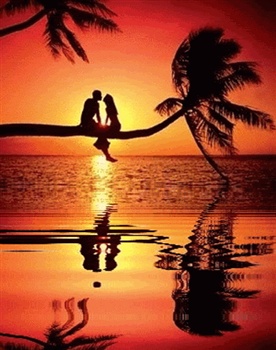 lovers in paradise ecard