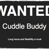 wanted cuddle buddy eCard