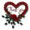 Thank You Rose Heart eCard