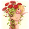 Cupid With Red Roses For You eCard